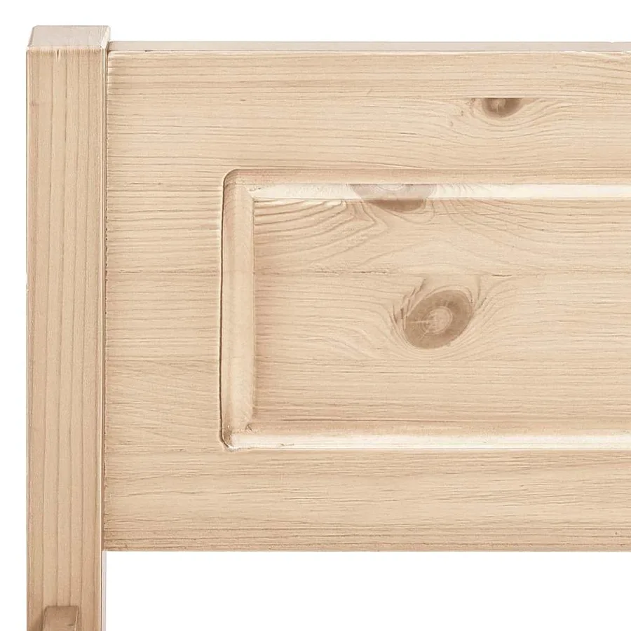 Cadre de lit sans matelas bois massif de pin 180x200 cm - 5