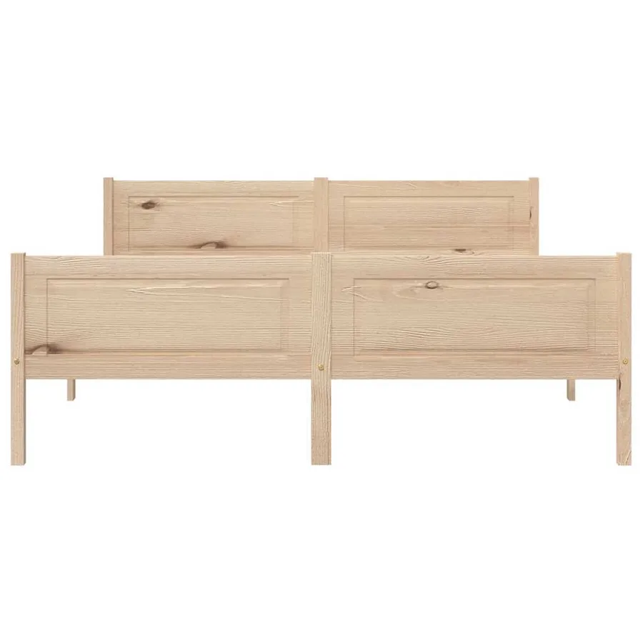 Cadre de lit sans matelas bois massif de pin 140x200 cm - 3