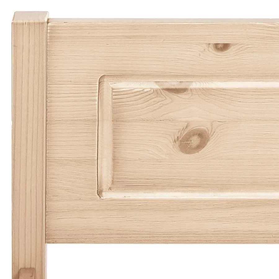 Cadre de lit sans matelas bois massif de pin 140x200 cm - 5