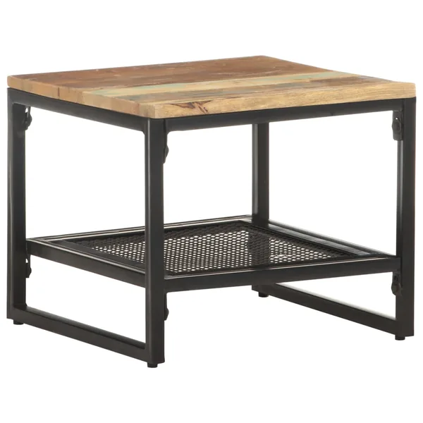 Table d'appoint 40x40x35 cm Bois de récupération massif
