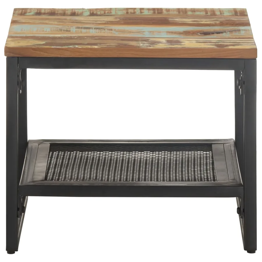 Table d'appoint 40x40x35 cm Bois de récupération massif - 2
