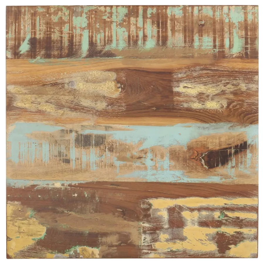 Table d'appoint 40x40x35 cm Bois de récupération massif - 4