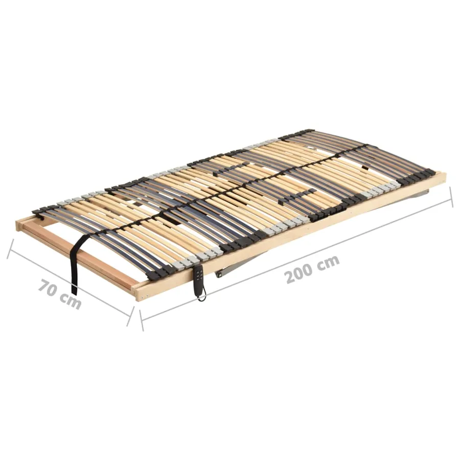 Sommier à lattes électrique sans matelas avec 7 zones 70x200 cm - 11