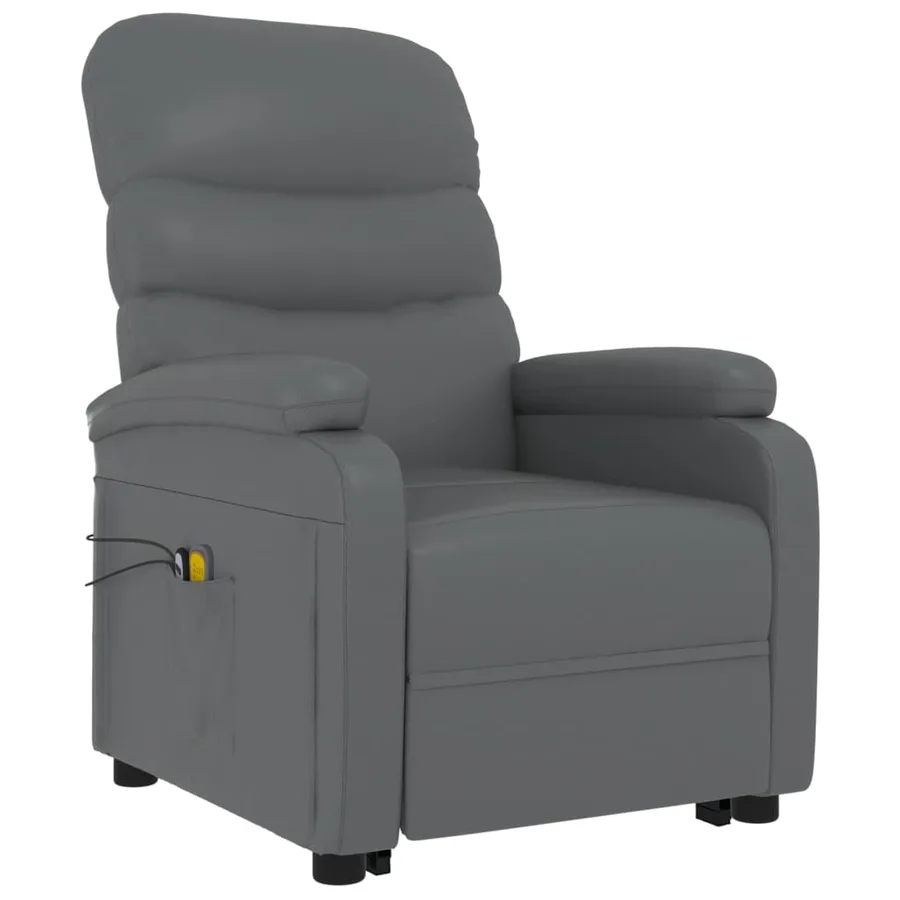 Fauteuil de massage Anthracite Similicuir - 3