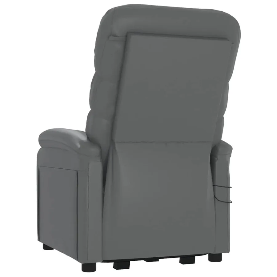 Fauteuil de massage Anthracite Similicuir - 6