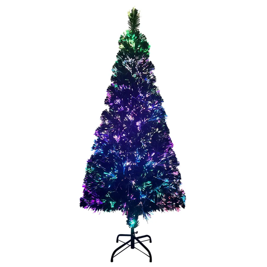 Sapin de Noël artificiel avec support vert 240 cm fibre optique - 3