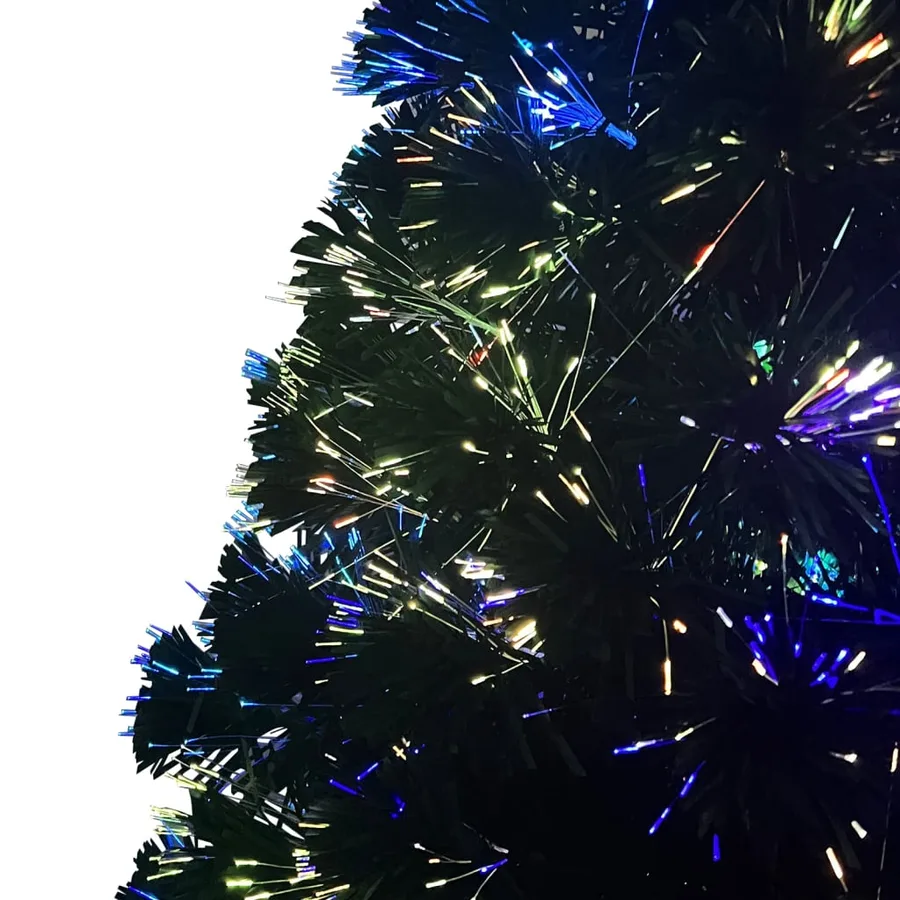 Sapin de Noël artificiel avec support vert 240 cm fibre optique - 8