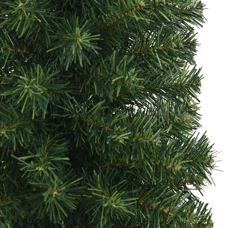 Sapin de Noël artificiel mince avec support vert 180 cm PVC - 5
