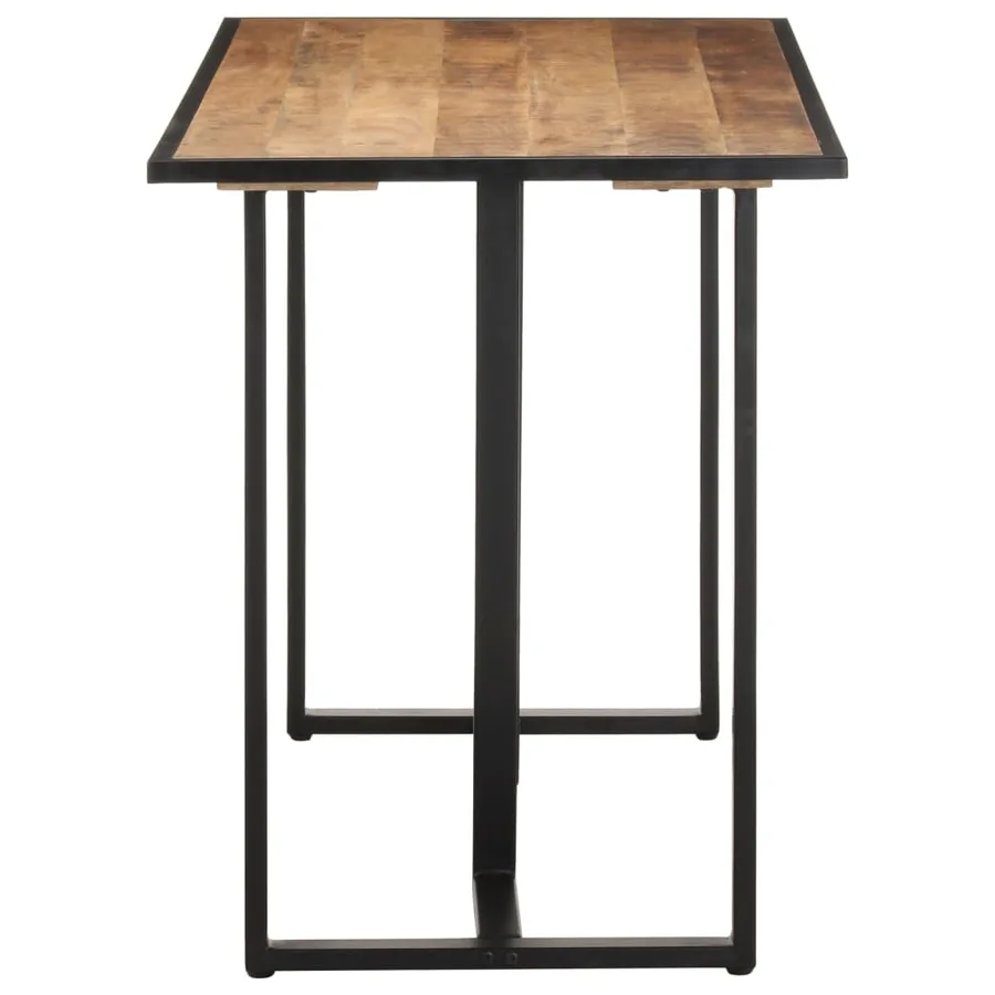 Table à manger 120 cm Bois de manguier brut - 3