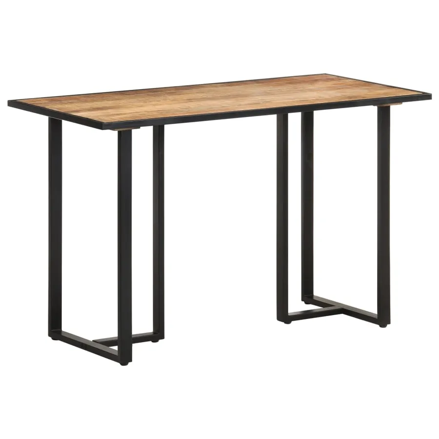 Table à manger 120 cm Bois de manguier brut - 7