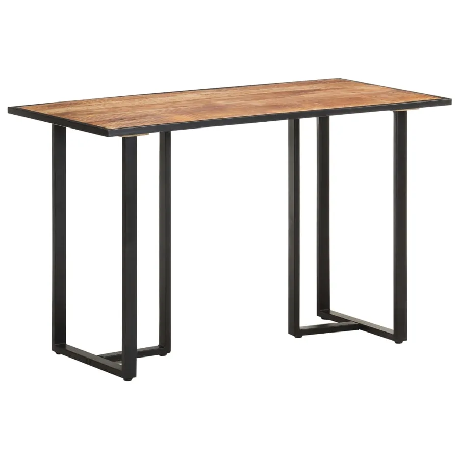Table à manger 120 cm Bois de manguier brut - 8