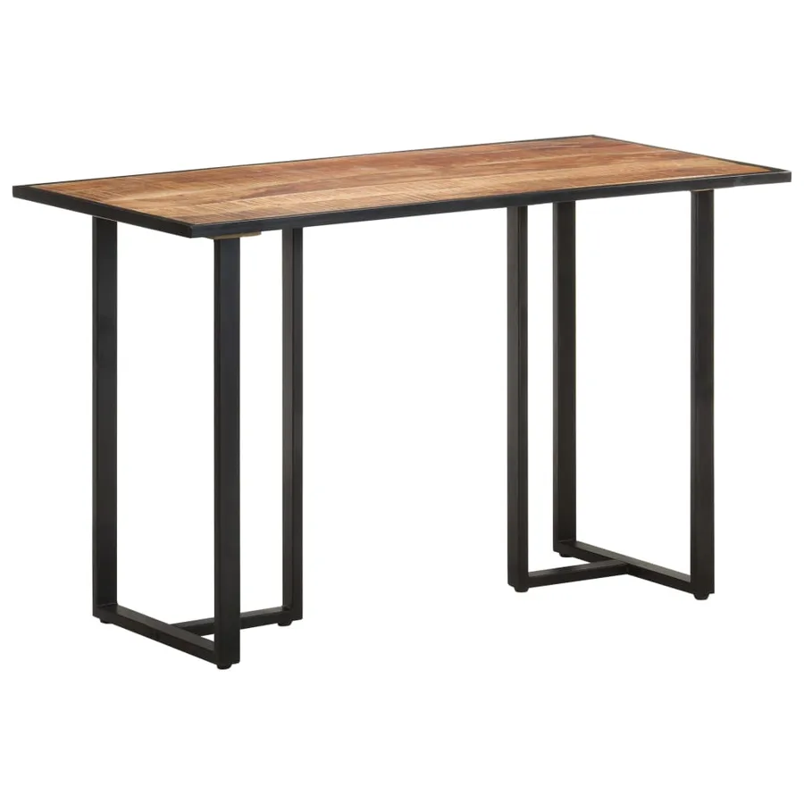 Table à manger 120 cm Bois de manguier brut - 9