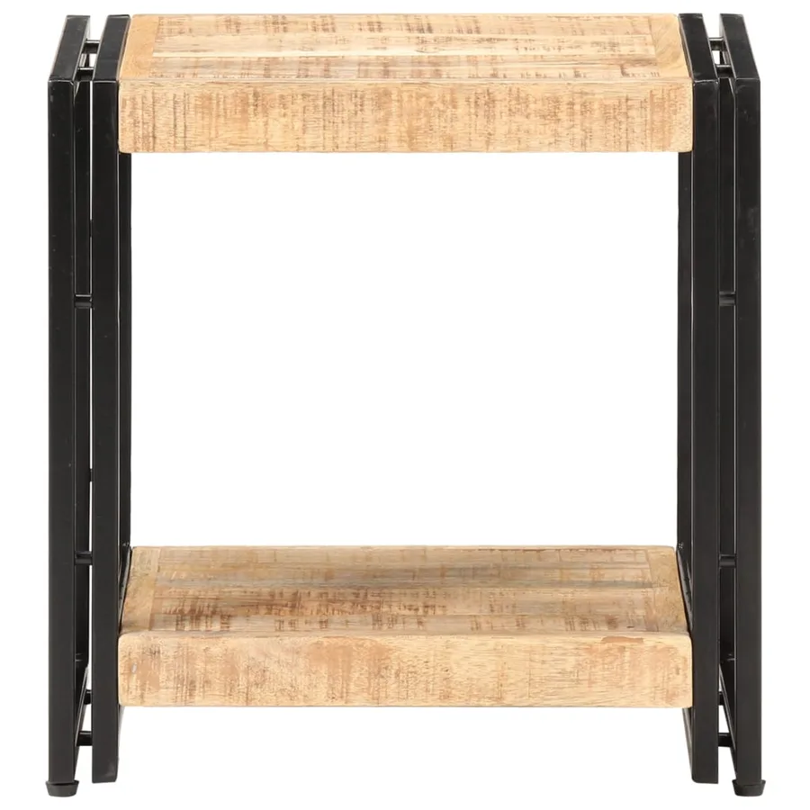 Table d'appoint 40x30x40 cm Bois de manguier brut - 2