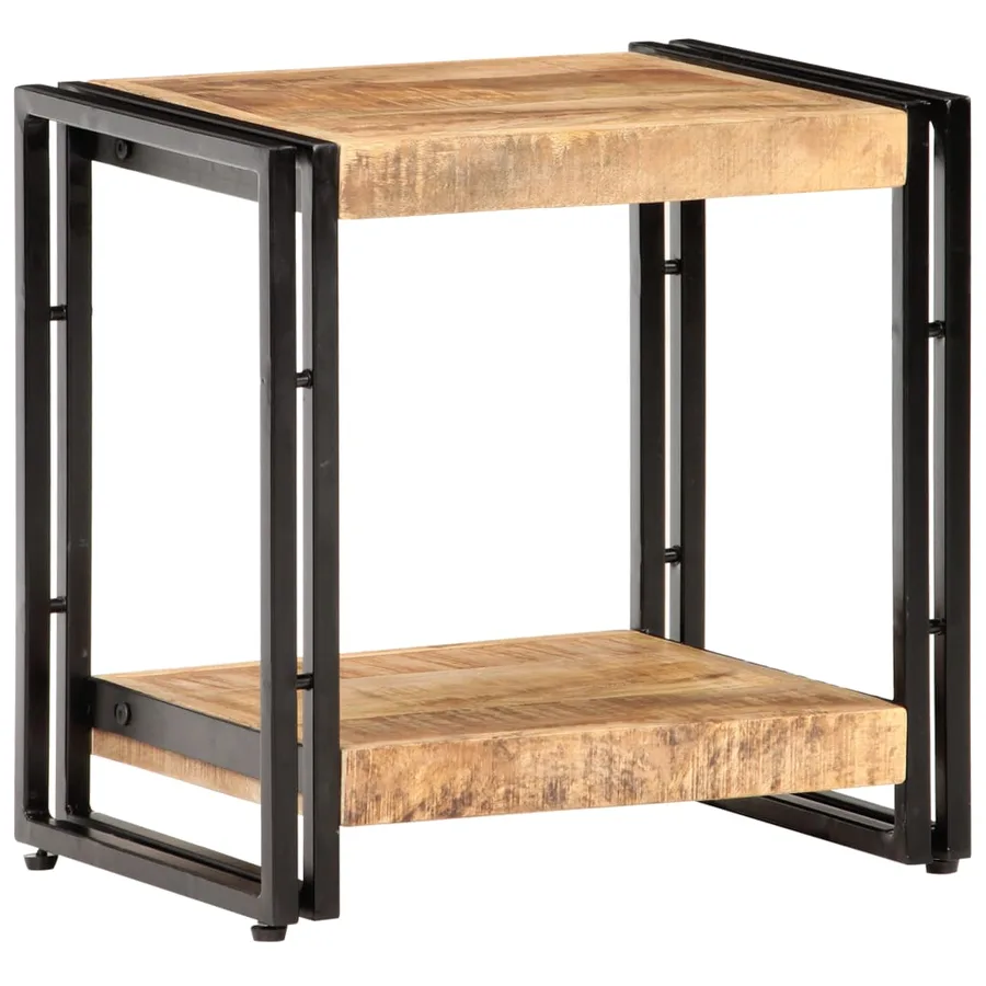 Table d'appoint 40x30x40 cm Bois de manguier brut - 6