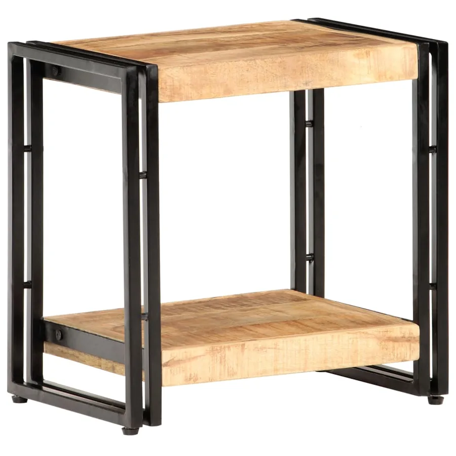 Table d'appoint 40x30x40 cm Bois de manguier brut - 7