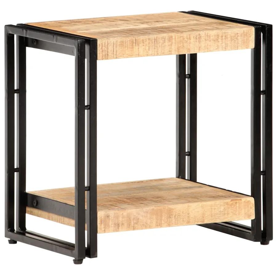 Table d'appoint 40x30x40 cm Bois de manguier brut - 9