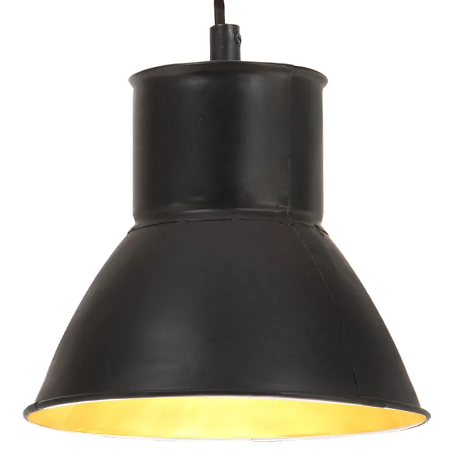 Lampe suspendue 25 W Noir Rond 17 cm E27