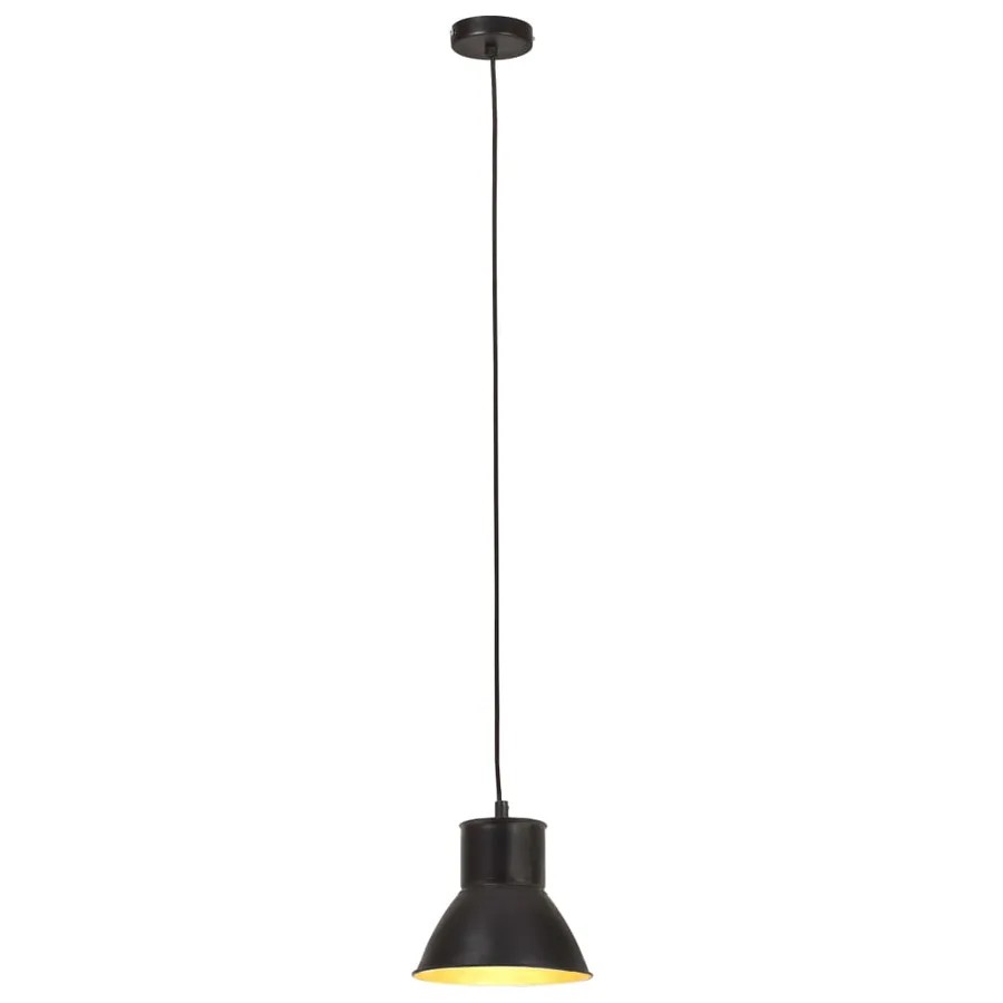 Lampe suspendue 25 W Noir Rond 17 cm E27 - 4