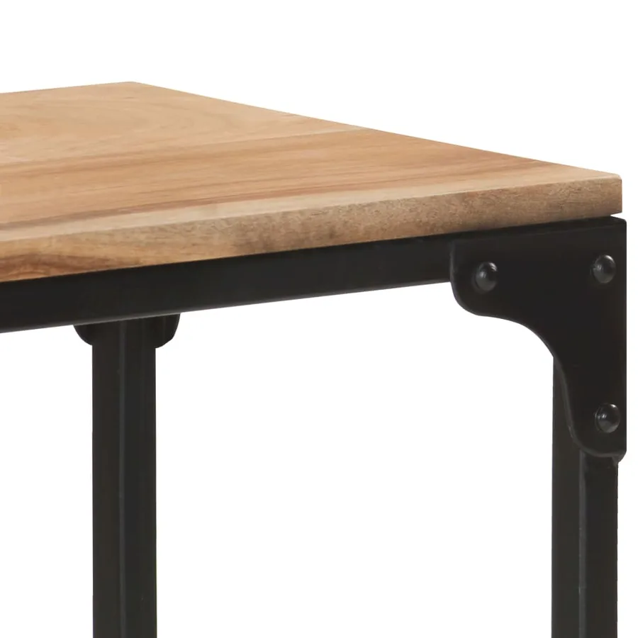 Table console 110x30x75 cm Bois solide d'acacia - 6