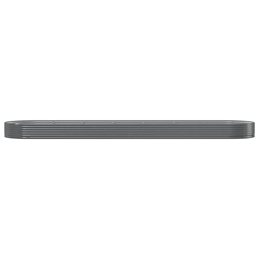 Lit surélevé de jardin Acier galvanisé 600x140x36cm gris - 3