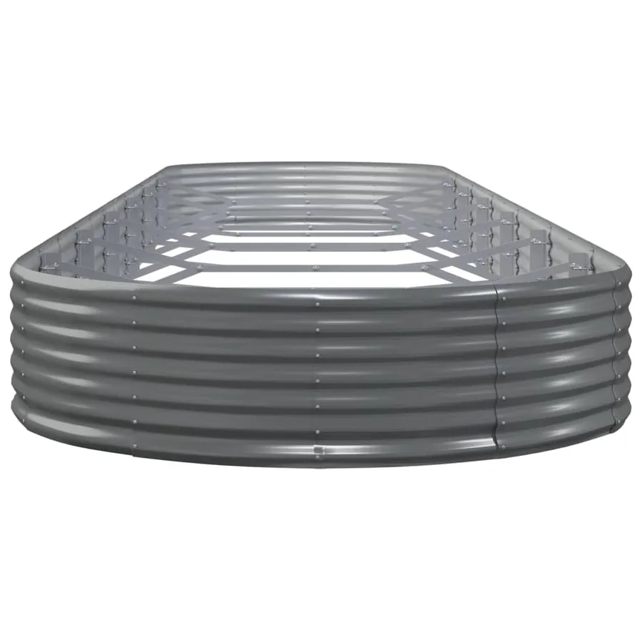 Lit surélevé de jardin Acier galvanisé 600x140x36cm gris - 4