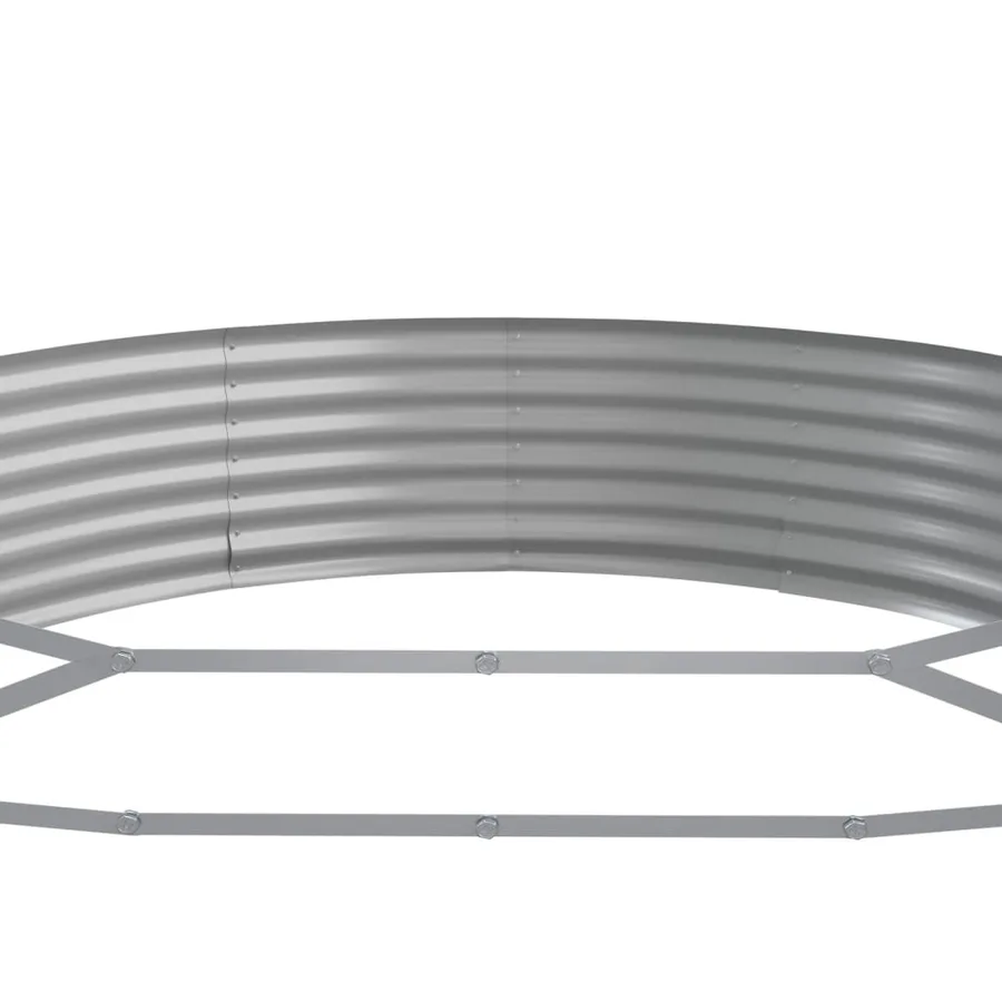 Lit surélevé de jardin Acier galvanisé 600x140x36cm gris - 5