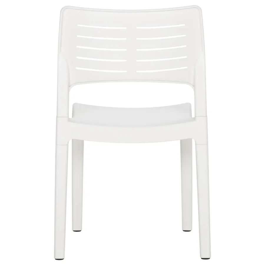 Chaises de jardin lot de 2 Blanc Polypropylène - 6