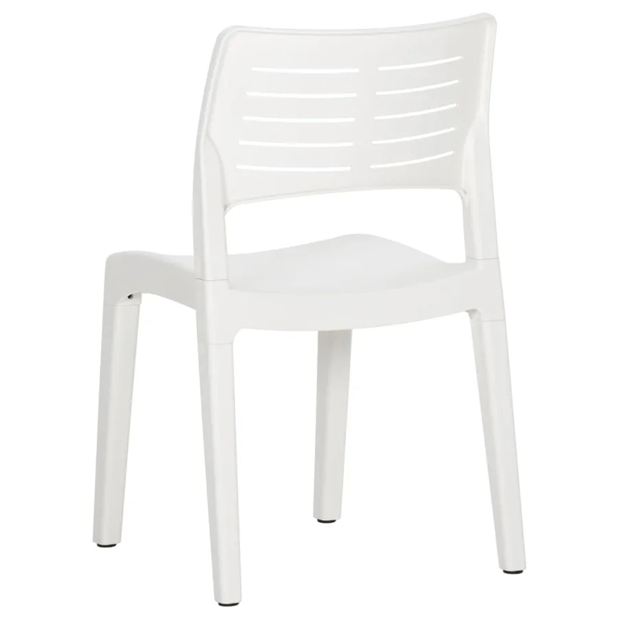 Chaises de jardin lot de 2 Blanc Polypropylène - 7