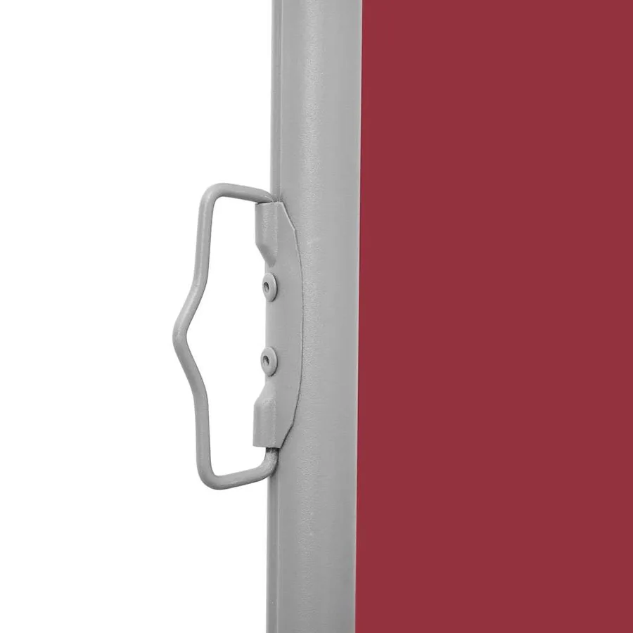 Auvent latéral rétractable de patio 140x1200 cm Rouge - 8