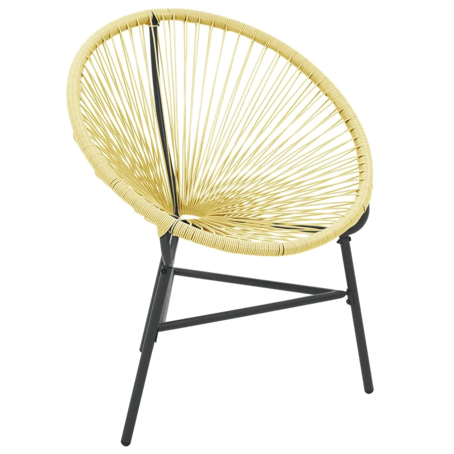 Chaise de jardin Acapulco Résine tressée Beige - 2