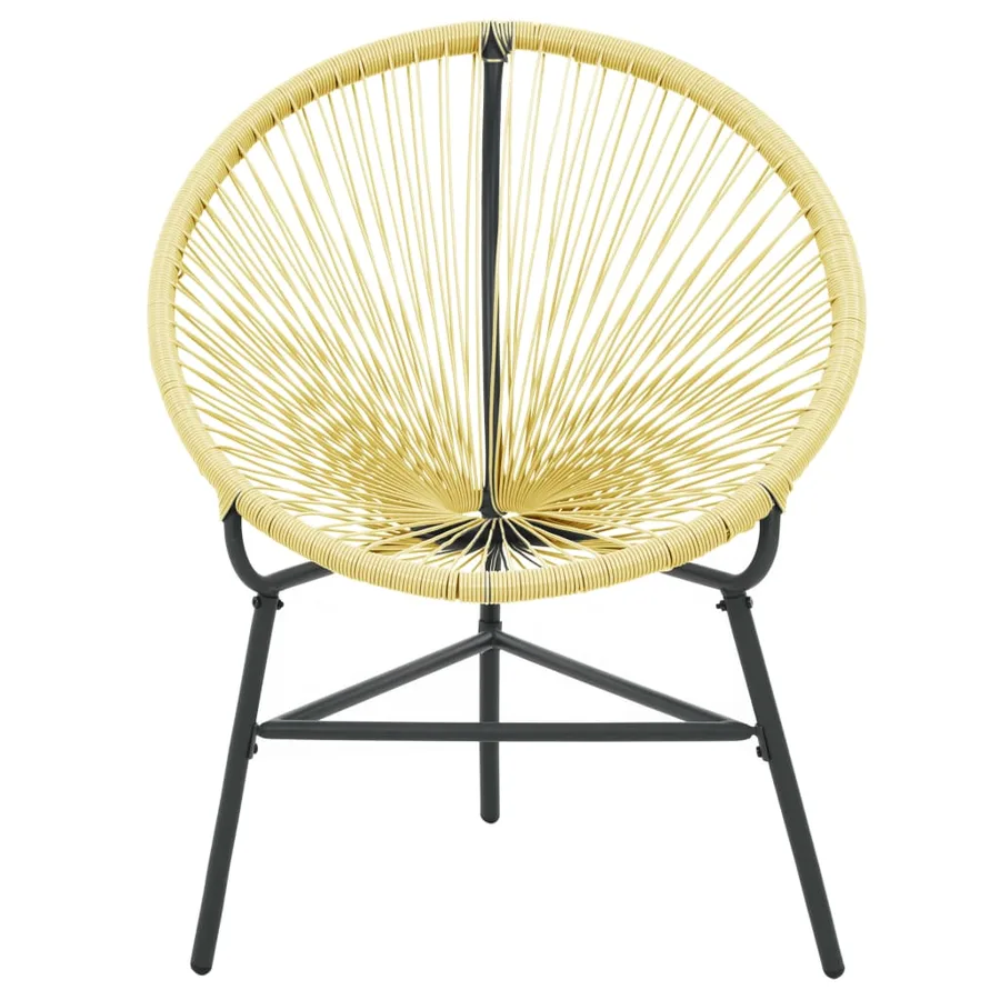 Chaise de jardin Acapulco Résine tressée Beige - 3