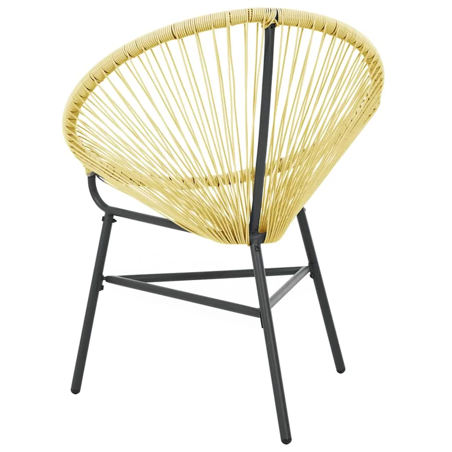 Chaise de jardin Acapulco Résine tressée Beige - 4