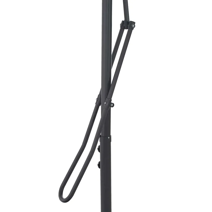Parasol de jardin avec mât en acier terre cuite 250x250x230 cm - 5