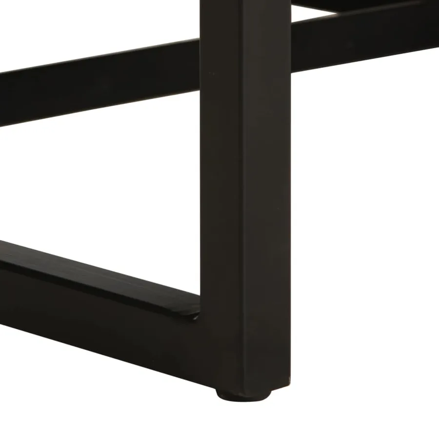 Fauteuil noir cuir véritable - 7