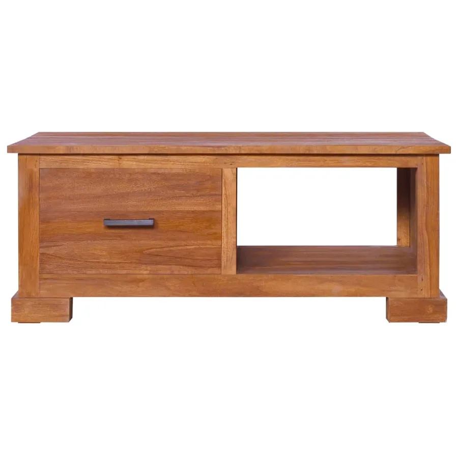Meuble TV 90x50x37 cm Bois de teck massif - 3