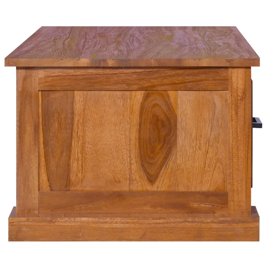 Meuble TV 90x50x37 cm Bois de teck massif - 4