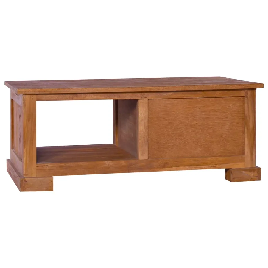 Meuble TV 90x50x37 cm Bois de teck massif - 5