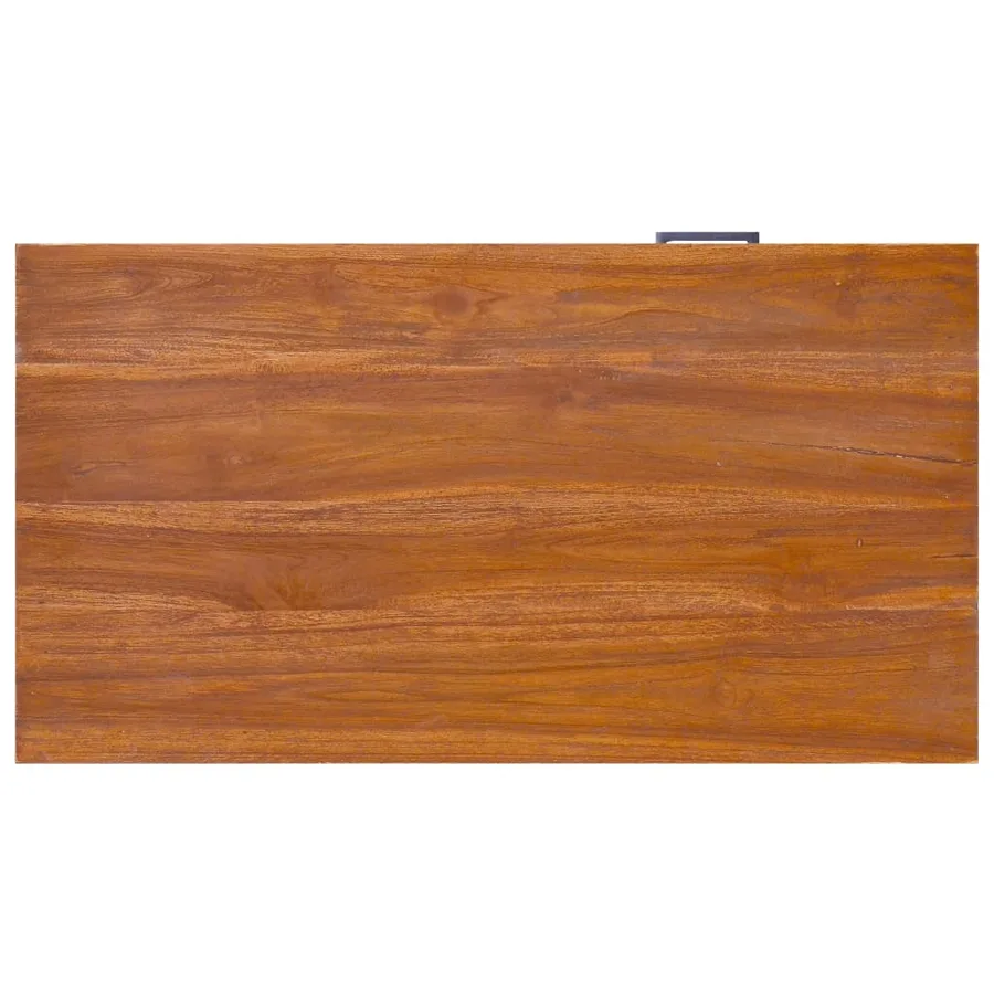 Meuble TV 90x50x37 cm Bois de teck massif - 6