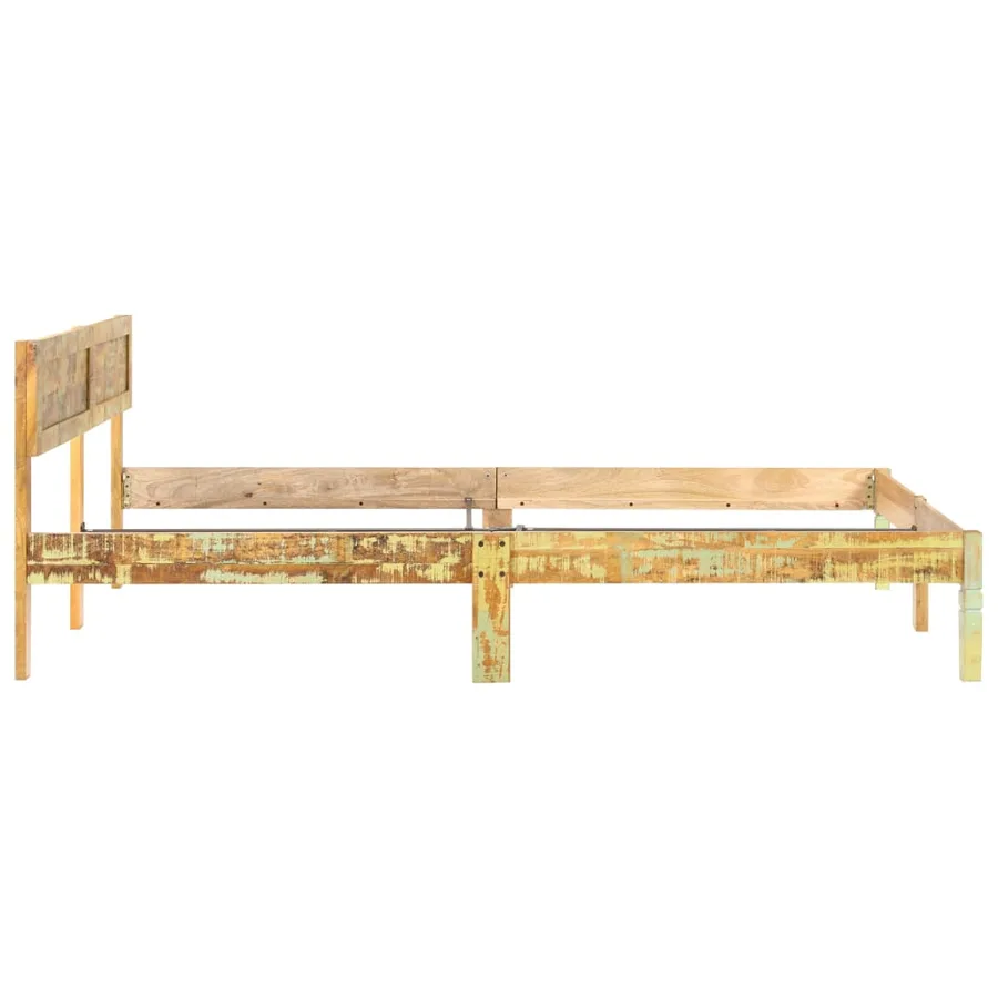 Cadre de lit sans matelas Bois de récupération massif 180x200cm - 4