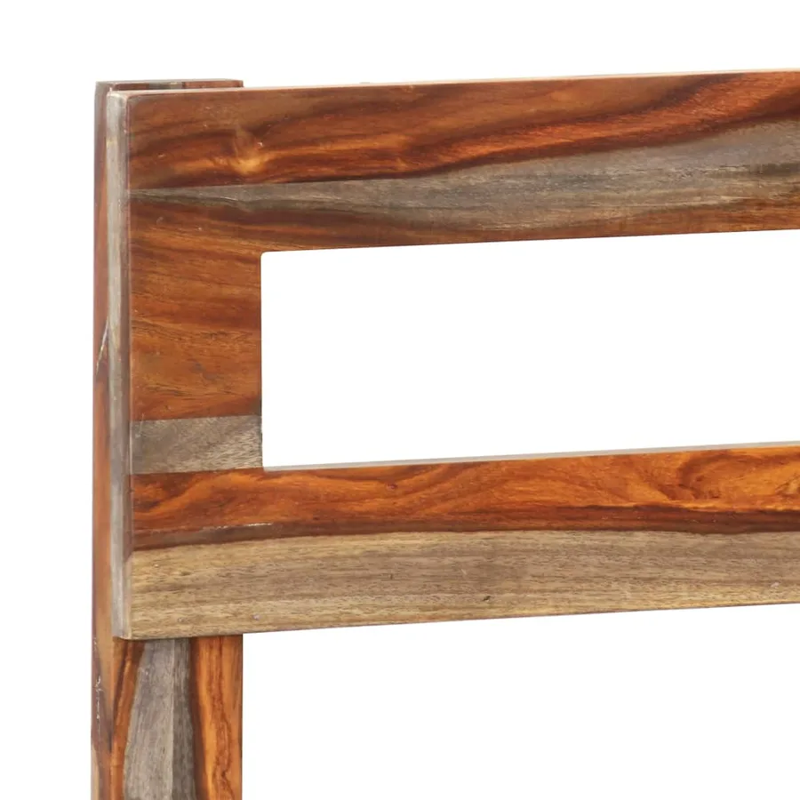 Cadre de lit sans matelas bois massif 200x200 cm - 6