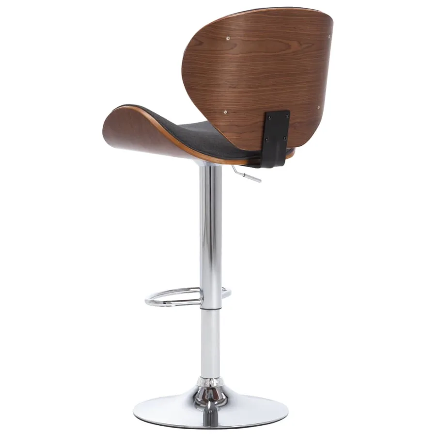 Tabouret de bar Gris Tissu - 3