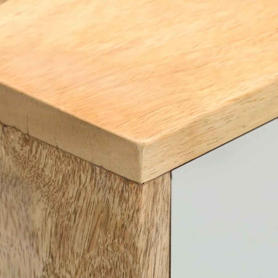 Meuble TV 110x35x48 cm Bois de manguier massif - 4