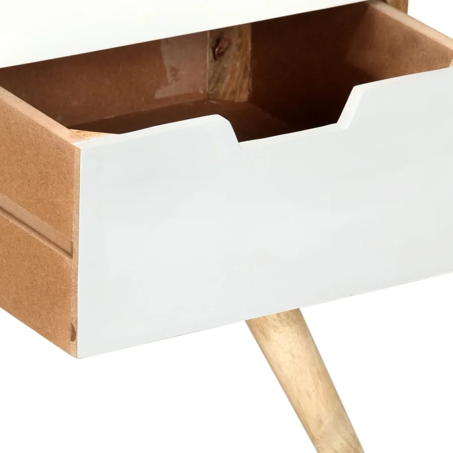 Meuble TV 110x35x48 cm Bois de manguier massif - 5
