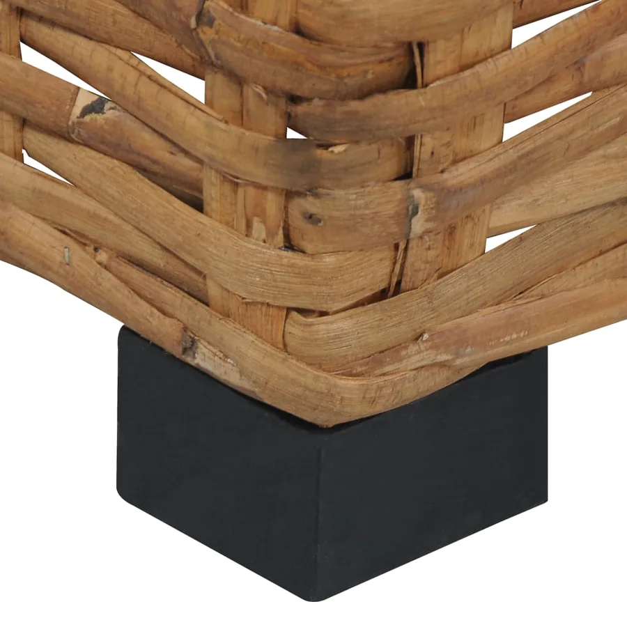Table basse 47x47x28 cm rotin naturel - 4