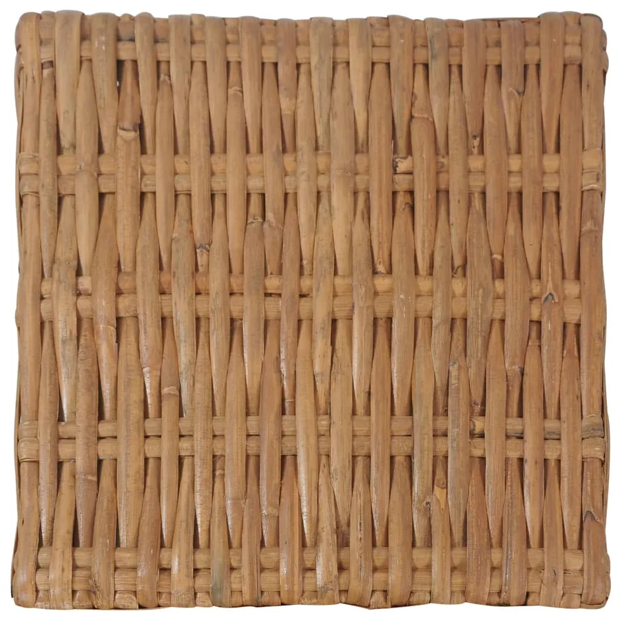 Table basse 47x47x28 cm rotin naturel - 5