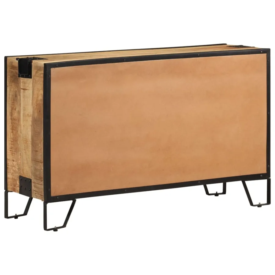 Buffet 100x31x60 cm Bois de manguier massif brut - 5