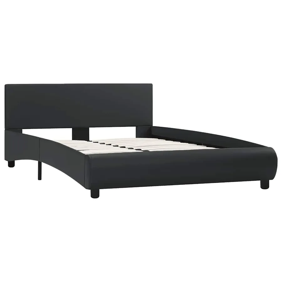 Cadre de lit avec LED sans matelas noir 120x200 cm - 3