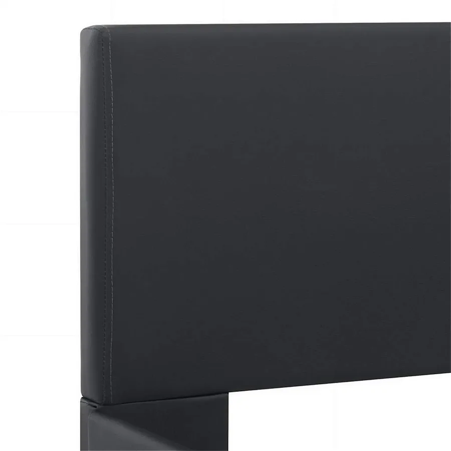 Cadre de lit avec LED sans matelas noir 120x200 cm - 6