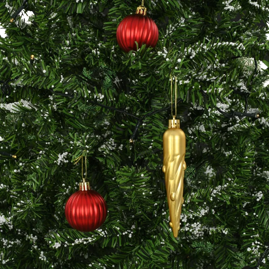 Arbre de Noël neigeux avec base de parapluie Vert 190 cm - 6
