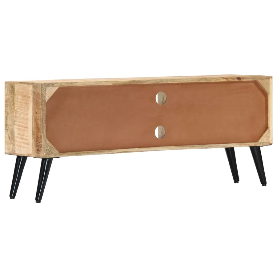 Meuble TV 115x30x47 cm Bois massif de manguier - 5